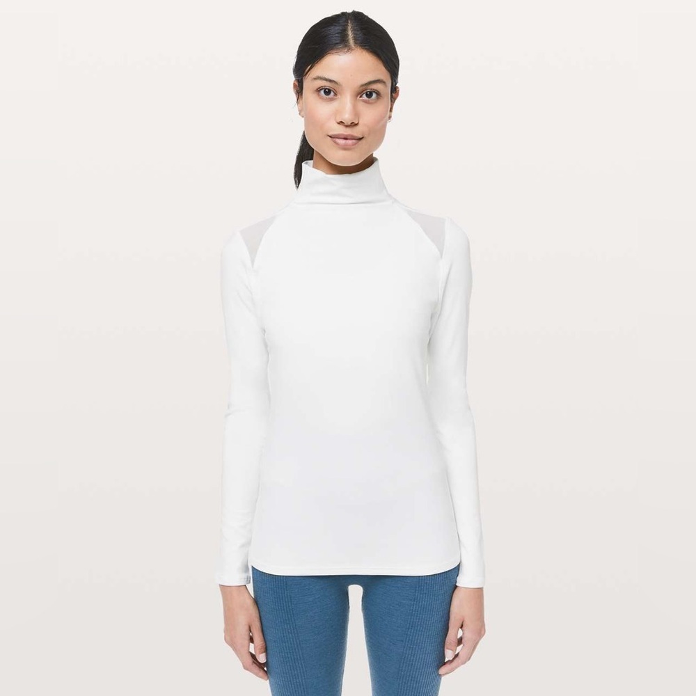 Lululemon Ethereal Mock‎ Neck White